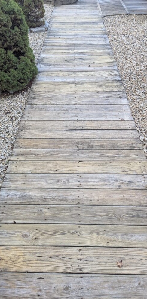 Boardwalk after cleaning